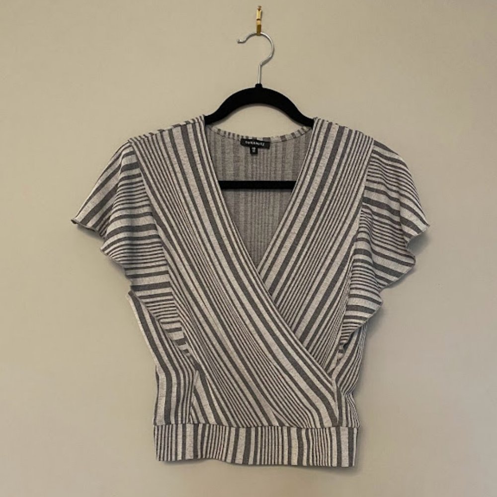 2/$20❤️ | Dynamite Striped V-Neck Blouse
